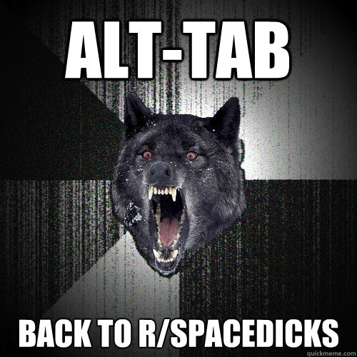 Alt-Tab Back to r/Spacedicks  Insanity Wolf