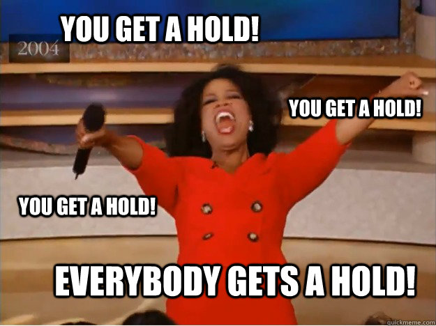 You get a Hold! Everybody gets a hold! You get a Hold! You get a Hold!  oprah you get a car