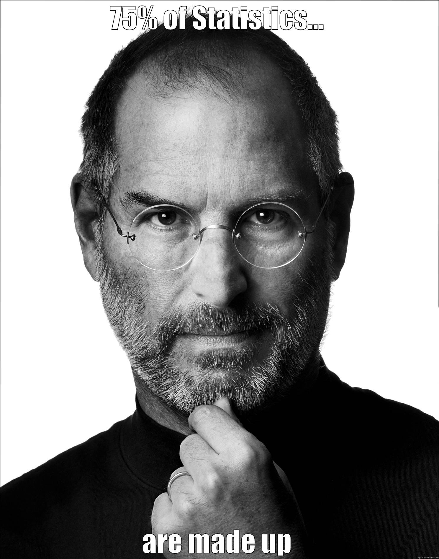 Steve Job - 75% OF STATISTICS... ARE MADE UP Misc