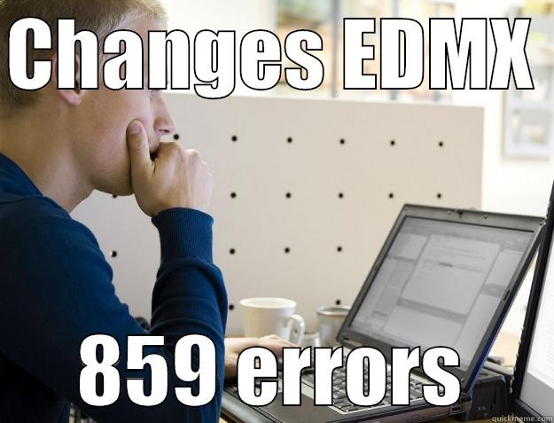 CHANGES EDMX  859 ERRORS Programmer