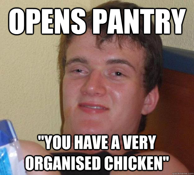opens pantry 