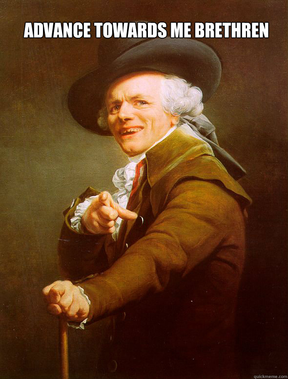 Advance towards me Brethren    Joseph Ducreux