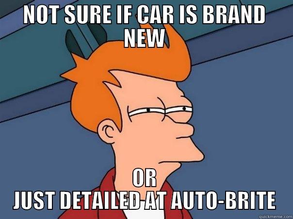 NOT SURE IF CAR IS BRAND NEW OR JUST DETAILED AT AUTO-BRITE Futurama Fry