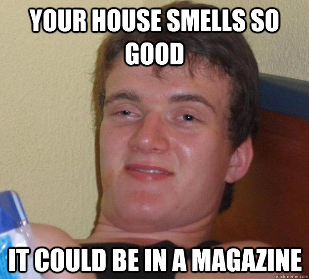 Your house smells so good it could be in a magazine  10 Guy