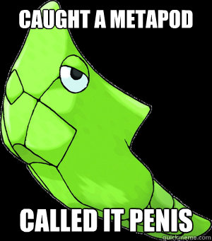 Caught a Metapod called it Penis  Metapod