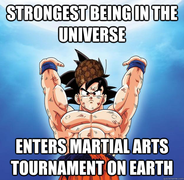 Strongest Being in the universe Enters Martial Arts Tournament on Earth  Scumbag Goku