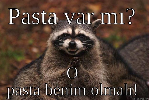 PASTA VAR MI? O PASTA BENIM OLMALI! Evil Plotting Raccoon