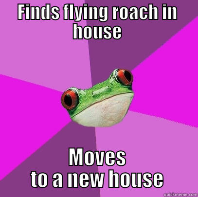 FINDS FLYING ROACH IN HOUSE MOVES TO A NEW HOUSE Foul Bachelorette Frog