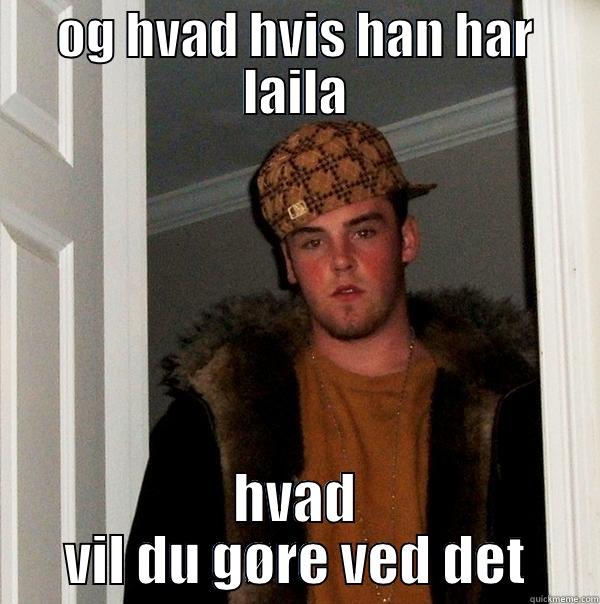 OG HVAD HVIS HAN HAR LAILA HVAD VIL DU GØRE VED DET Scumbag Steve