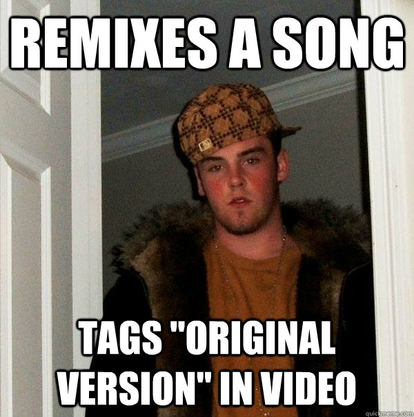 Remixes a song Tags 