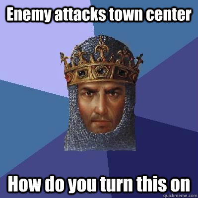 Enemy attacks town center How do you turn this on  Age of Empires