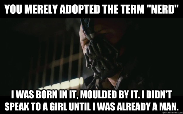 You merely adopted the term 