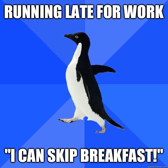 Running late for work 