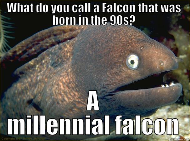 LOOK GUIZE A STAR WARS JOKE! - WHAT DO YOU CALL A FALCON THAT WAS BORN IN THE 90S? A MILLENNIAL FALCON Bad Joke Eel