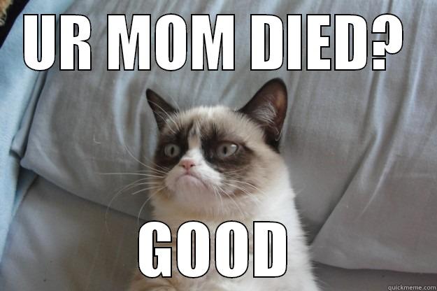 UR MOM DIED? GOOD Grumpy Cat