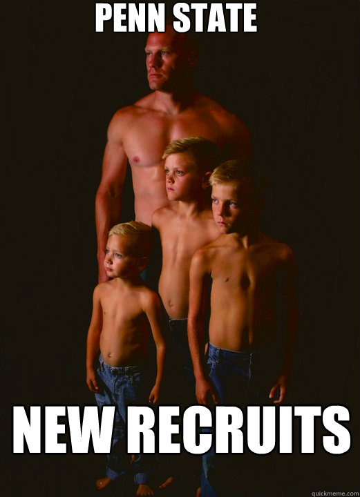 Penn State new recruits  Shirtless Pappy