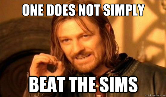 One Does Not Simply Beat the Sims  Boromir