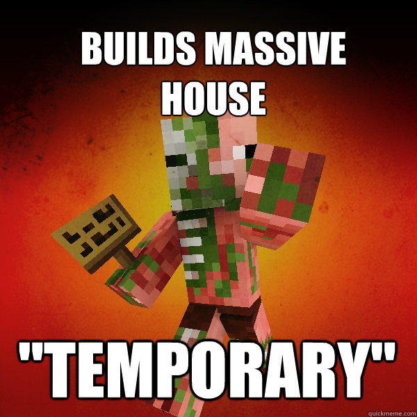 Builds massive 
house 