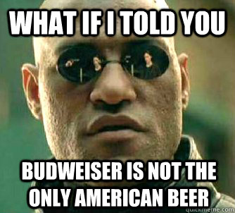 What if I told you Budweiser is not the only American beer  What if I told you