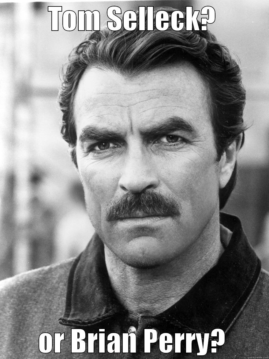 TOM SELLECK? OR BRIAN PERRY? Misc