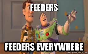 Feeders Feeders everywhere - Feeders Feeders everywhere  x-x everywhere