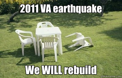 2011 VA earthquake We WILL rebuild  