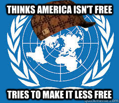 Thinks America isn't free Tries to make it less free  