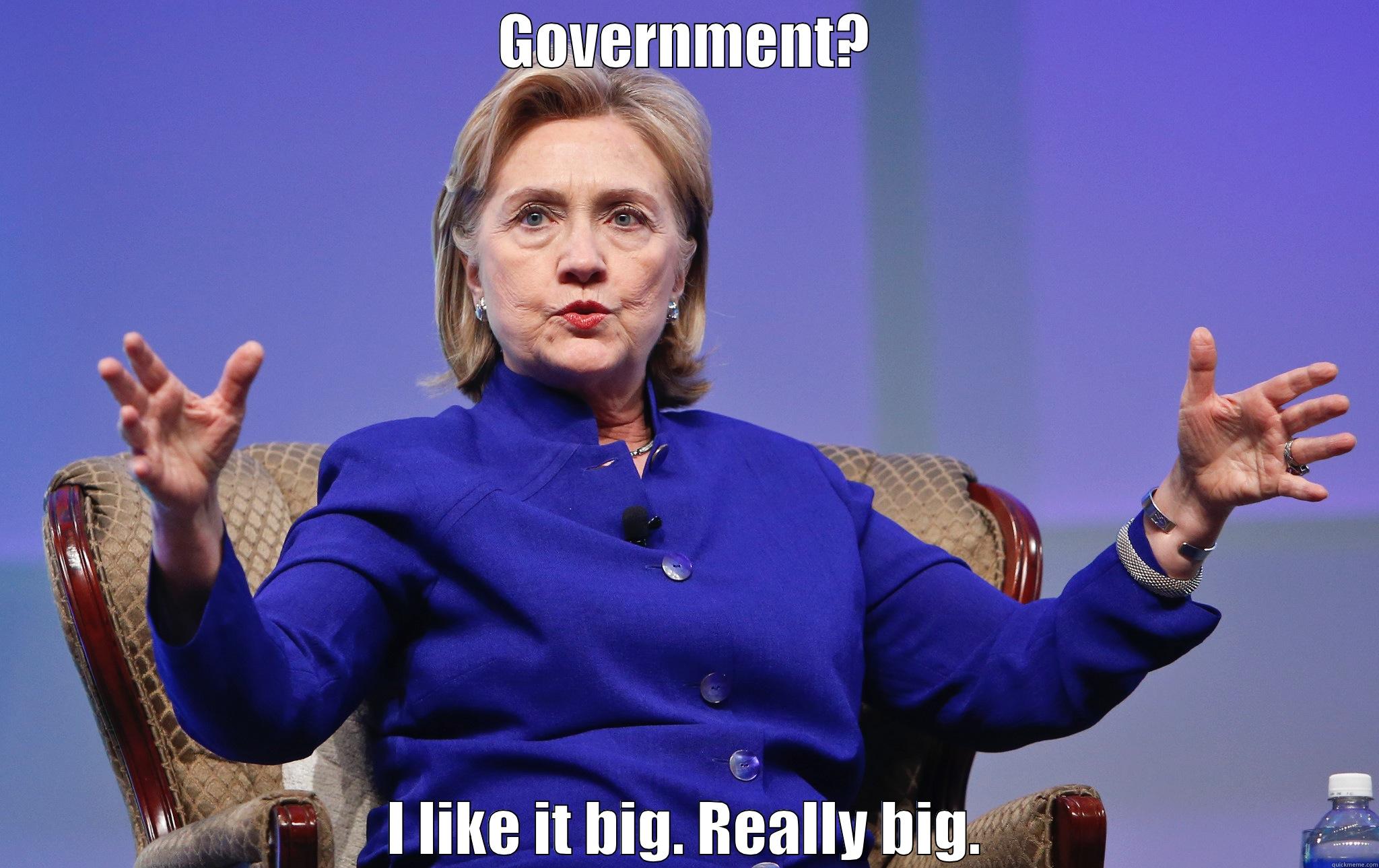 GOVERNMENT? I LIKE IT BIG. REALLY BIG. Misc