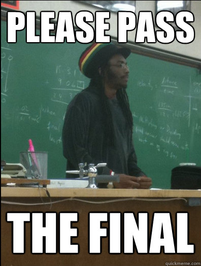 Please pass the final  Rasta Science Teacher