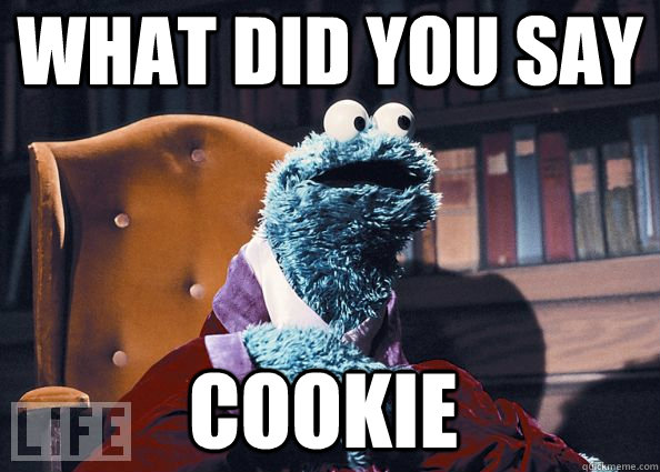 What did you say  cookie  Cookie Monster