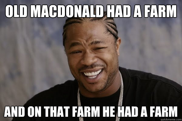 old MacDonald had a farm and on that farm he had a farm  