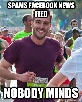 spams Facebook news feed Nobody minds  Ridiculously photogenic guy