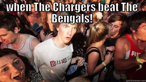 WHEN THE CHARGERS BEAT THE BENGALS!  Sudden Clarity Clarence