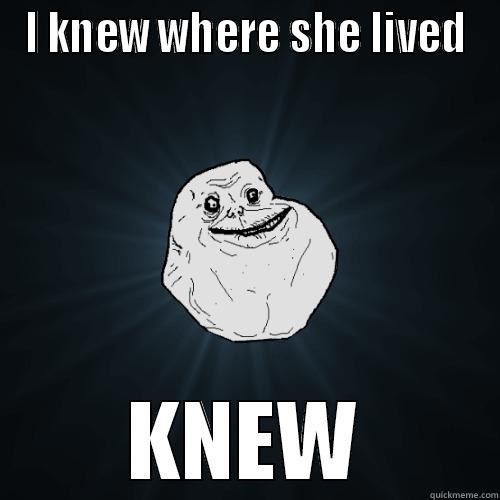 I KNEW WHERE SHE LIVED KNEW Forever Alone