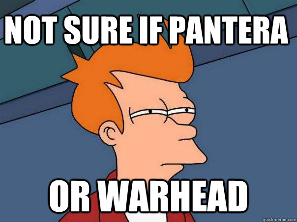 Not sure if Pantera or Warhead  Futurama Fry