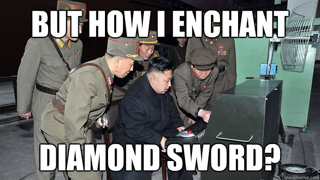 But how I enchant diamond sword? - But how I enchant diamond sword?  Misc