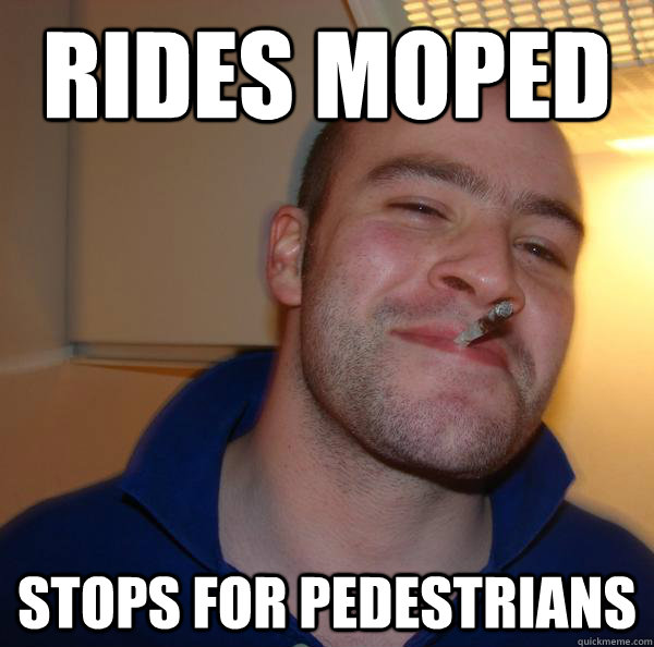 Rides moped stops for pedestrians - Rides moped stops for pedestrians  Misc