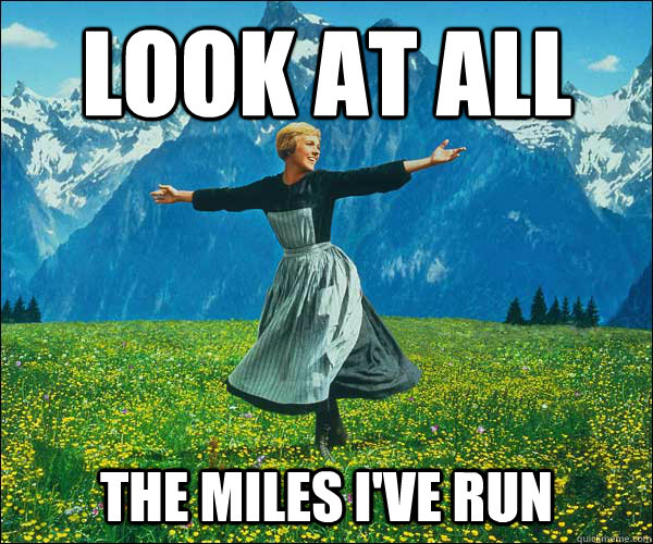 look at all The miles I've run - look at all The miles I've run  Sound of Music