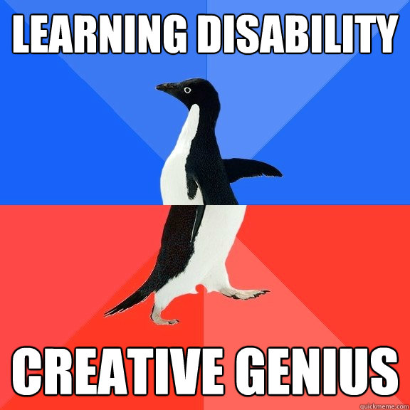 learning disability creative genius - learning disability creative genius  Socially Awkward Awesome Penguin