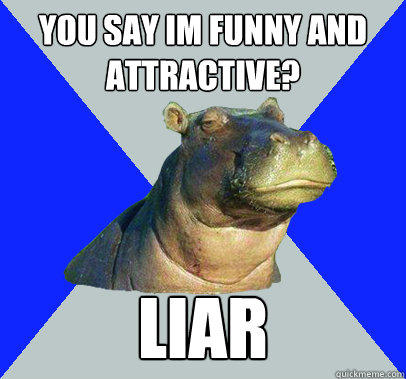 You say im funny and attractive? liar  