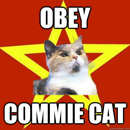 obey  commie cat   Lenin Cat