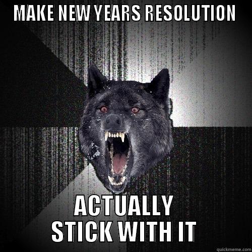 MAKE NEW YEARS RESOLUTION ACTUALLY STICK WITH IT Insanity Wolf