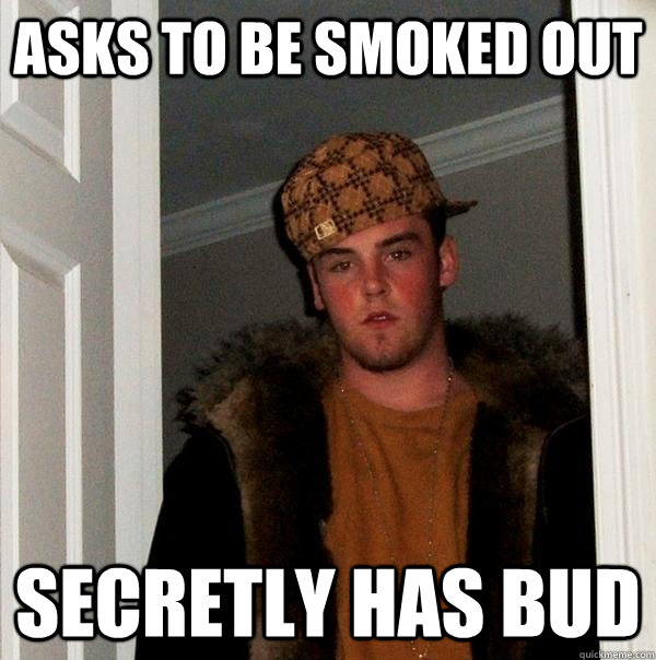 Asks to be smoked out Secretly has bud - Asks to be smoked out Secretly has bud  Scumbag Steve