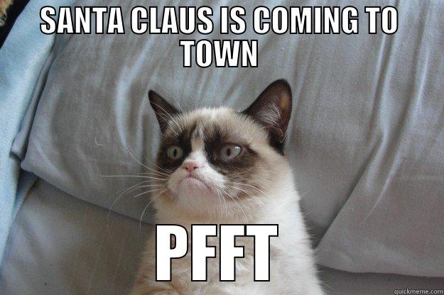 SANTA CLAUS IS COMING TO TOWN PFFT Grumpy Cat