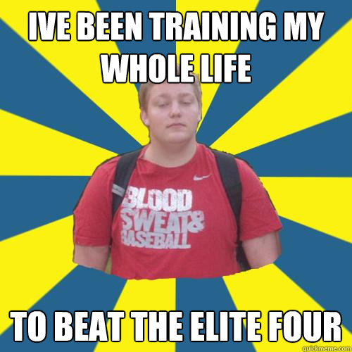 ive been training my whole life  to beat the elite four  