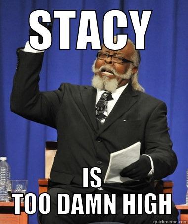 STACY IS TOO DAMN HIGH The Rent Is Too Damn High