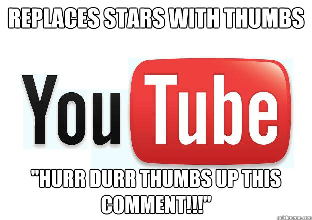 Replaces stars with thumbs 