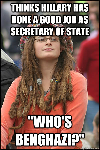 thinks hillary has done a good job as secretary of state 