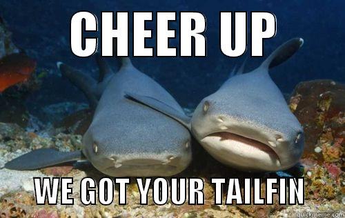        CHEER UP               WE GOT YOUR TAILFIN       Compassionate Shark Friend