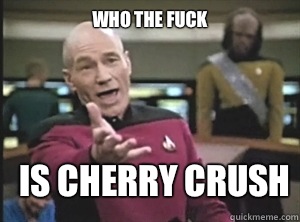 who the fuck Is cherry crush  Annoyed Picard